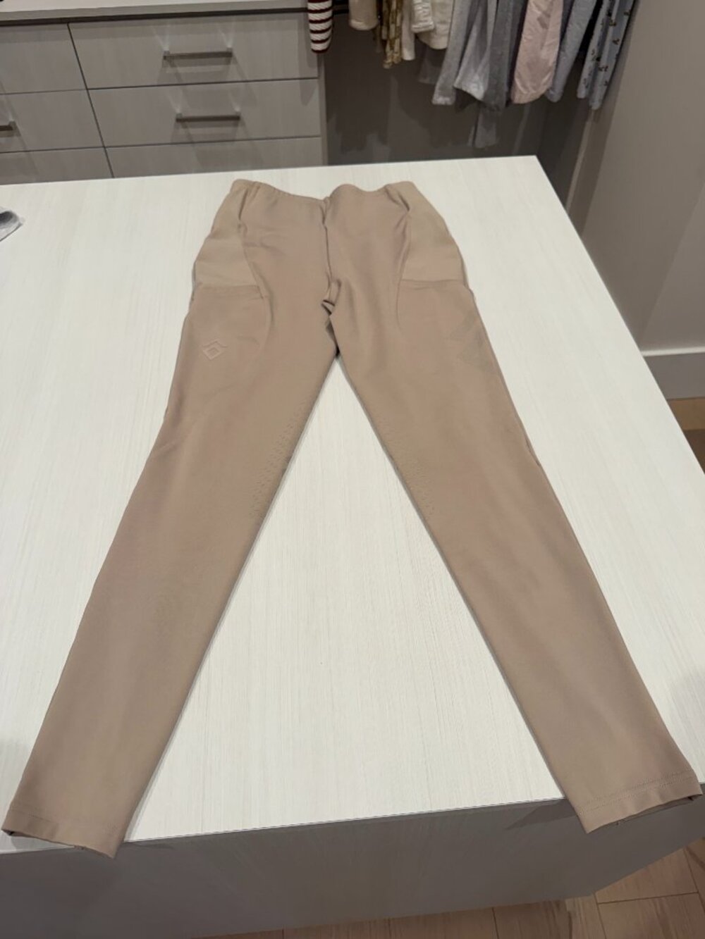 Aztec Diamond Beige Riding Leggings Size S